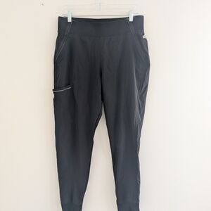 Black Athletic Jogger Pants with Side Pocket